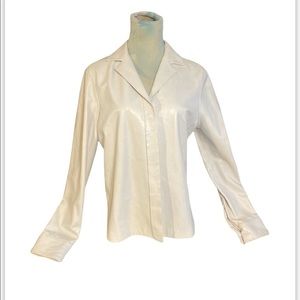 Jil Sander leather shirt 40 (5244)